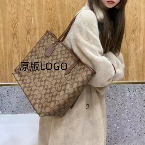2025 New Large Capacity Kou CITY33 Mother Bag Tote Bag Genuine Leather Shopping Bag Hand Shoulder Bag