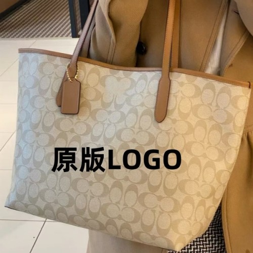 2025 New Large Capacity Kou CITY33 Mother Bag Tote Bag Genuine Leather Shopping Bag Hand Shoulder Bag