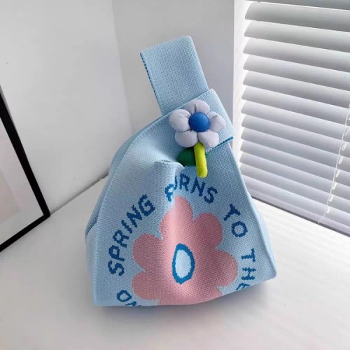 Baby Banquet Women&#039;s Bag Knitted Bag Birthday Gift Bag Wedding Gift Bag Advanced Feeling Hand Gift Handbag Knot