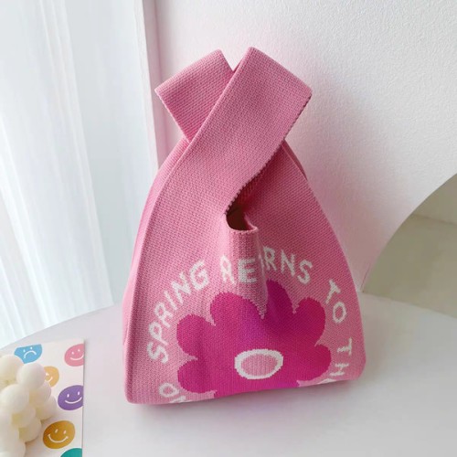 Baby Banquet Women&#039;s Bag Knitted Bag Birthday Gift Bag Wedding Gift Bag Advanced Feeling Hand Gift Handbag Knot