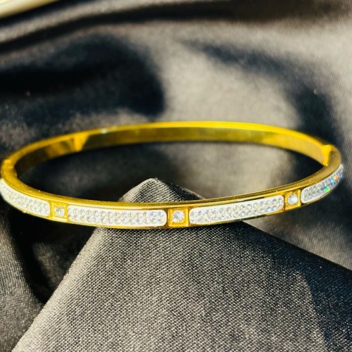 White Stone Titanium Braclate