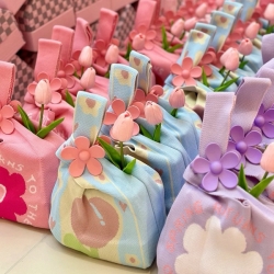 Baby Banquet Women&#039;s Bag Knitted Bag Birthday Gift Bag Wedding Gift Bag Advanced Feeling Hand Gift Handbag Knot