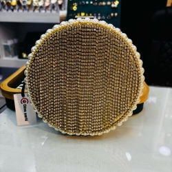 Round Gold Clutch