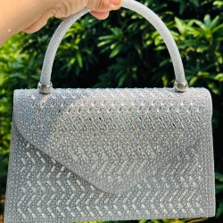 Silver Glitter Purse