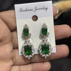 Green Stone Earring