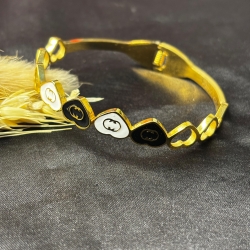 Love Shape Gold Platted Braclate