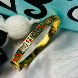 Gucci Green Gold Platted Braclate