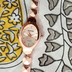 Rado Quartz Rose Gold Watch