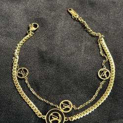 LV Double Chain Braclate