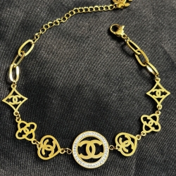 Chanel One Layer Circle Chain Braclate